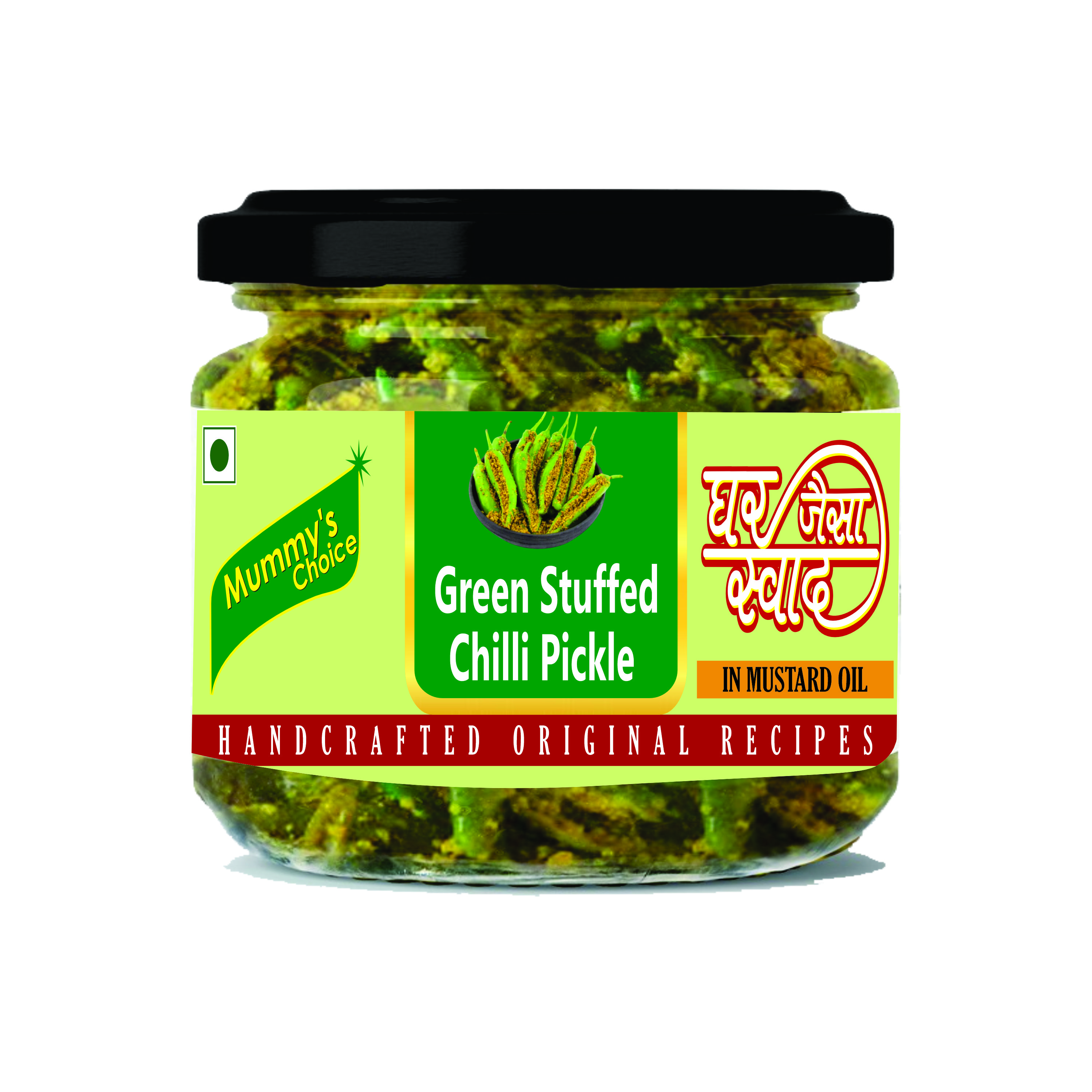 Mummy's Choice  Green Chilli Stuffed Pickle 200g - Image 4